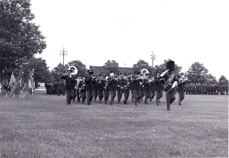 26th Army Band on parade, 1988