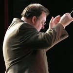 Chuck conducting the River Valley Community Band, 2008